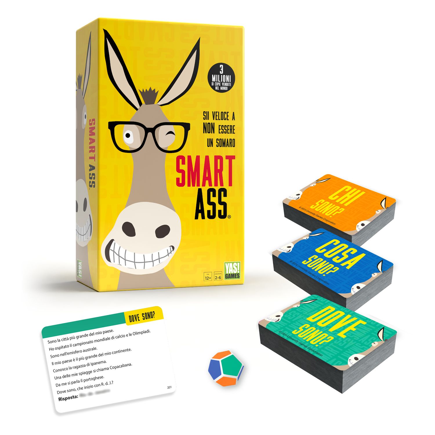 Smart ass yas!games - party game in italiano - 2-6 giocatori - 12+ anni - YAS GAME