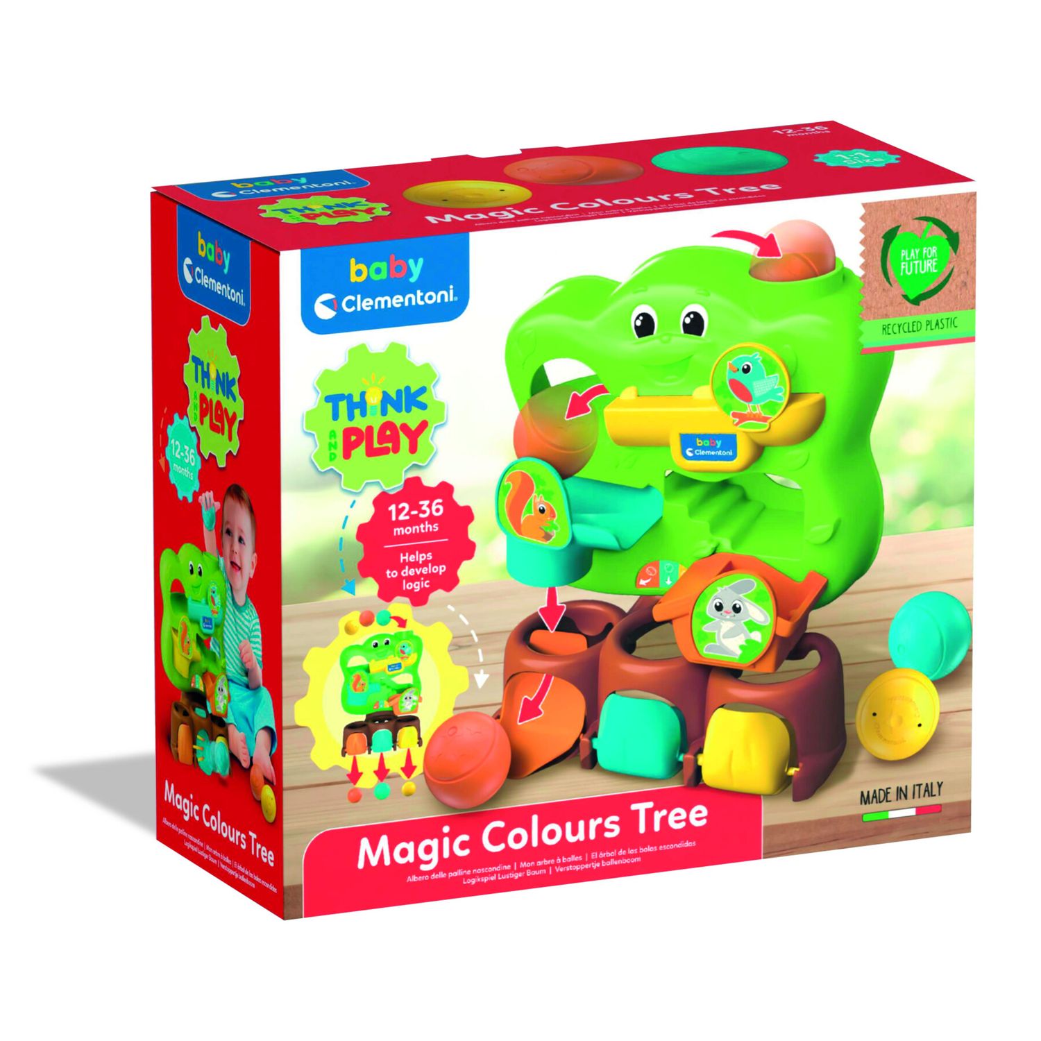 Baby clementoni - think & play - magic colours tree - 17511 - BABY CLEMENTONI