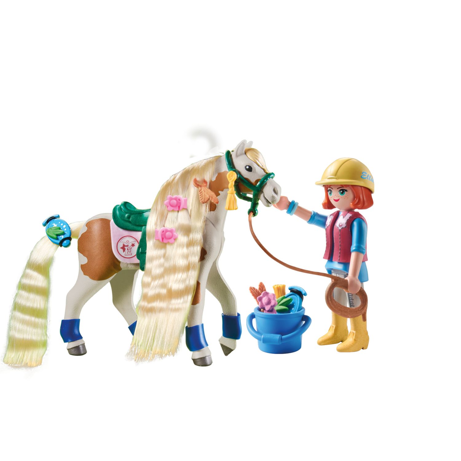 Playmobil 71639 cavallo con criniera - horses of waterfall - 4+ anni - Playmobil