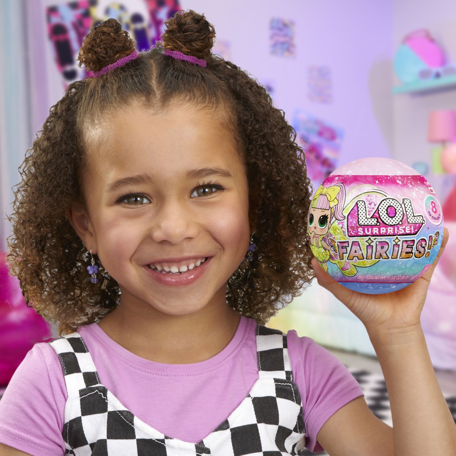 L.o.l. surprise! fairies tots - include 1 bambola, confezione sorpresa, 8 bambole da collezionare, ali da fata personalizzabili - L.O.L SURPRISE