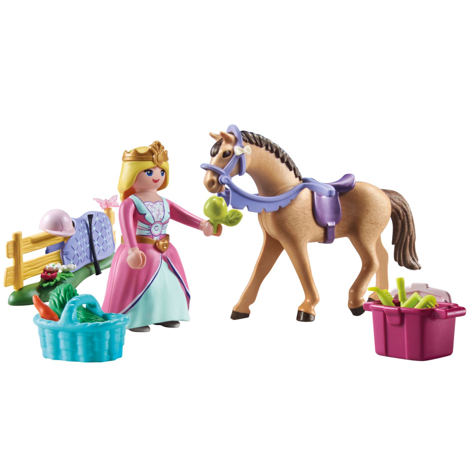 Playmobil 71801 - starter pack principessa con cavallo per bambini dai 4 anni - Playmobil