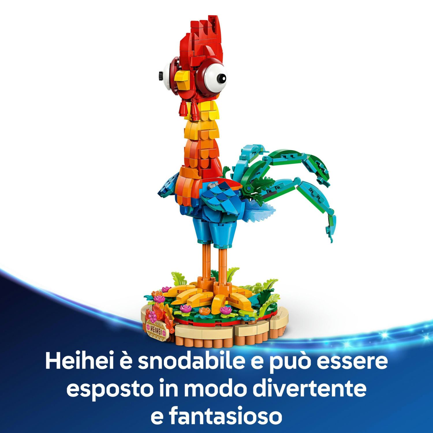 Heihei lego ǀ disney 43272 modello di animale snodabile dal film vaiana 2, giochi per bambini 9+, idea regalo da collezione - LEGO DISNEY PRINCESS, Lego