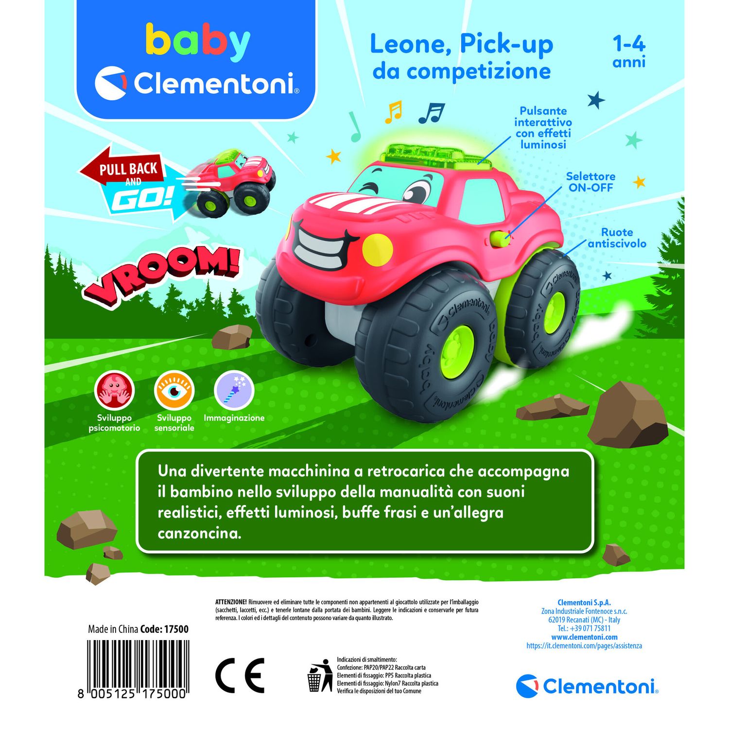 Baby clementoni - pick up - 17500 - BABY CLEMENTONI