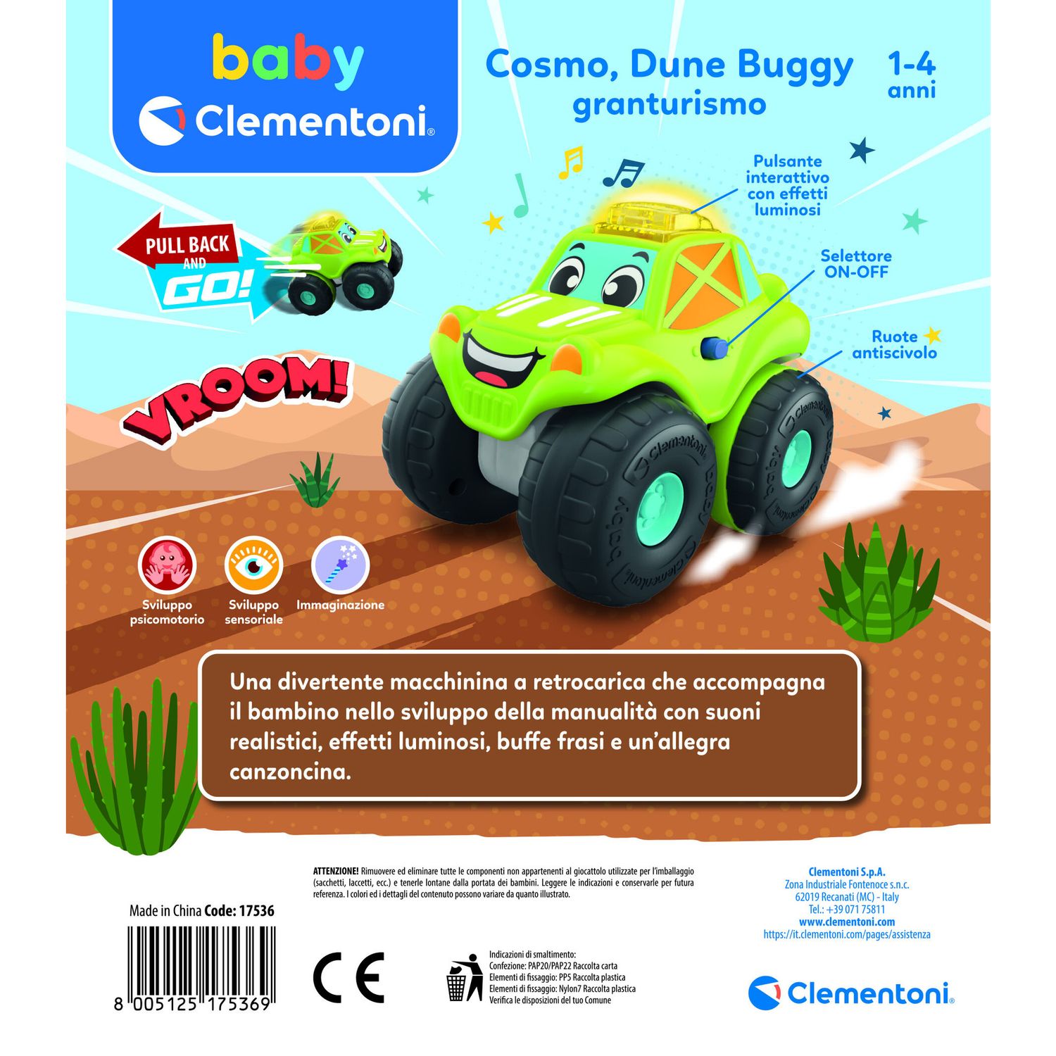Baby clementoni - dune buggy -17536 - BABY CLEMENTONI