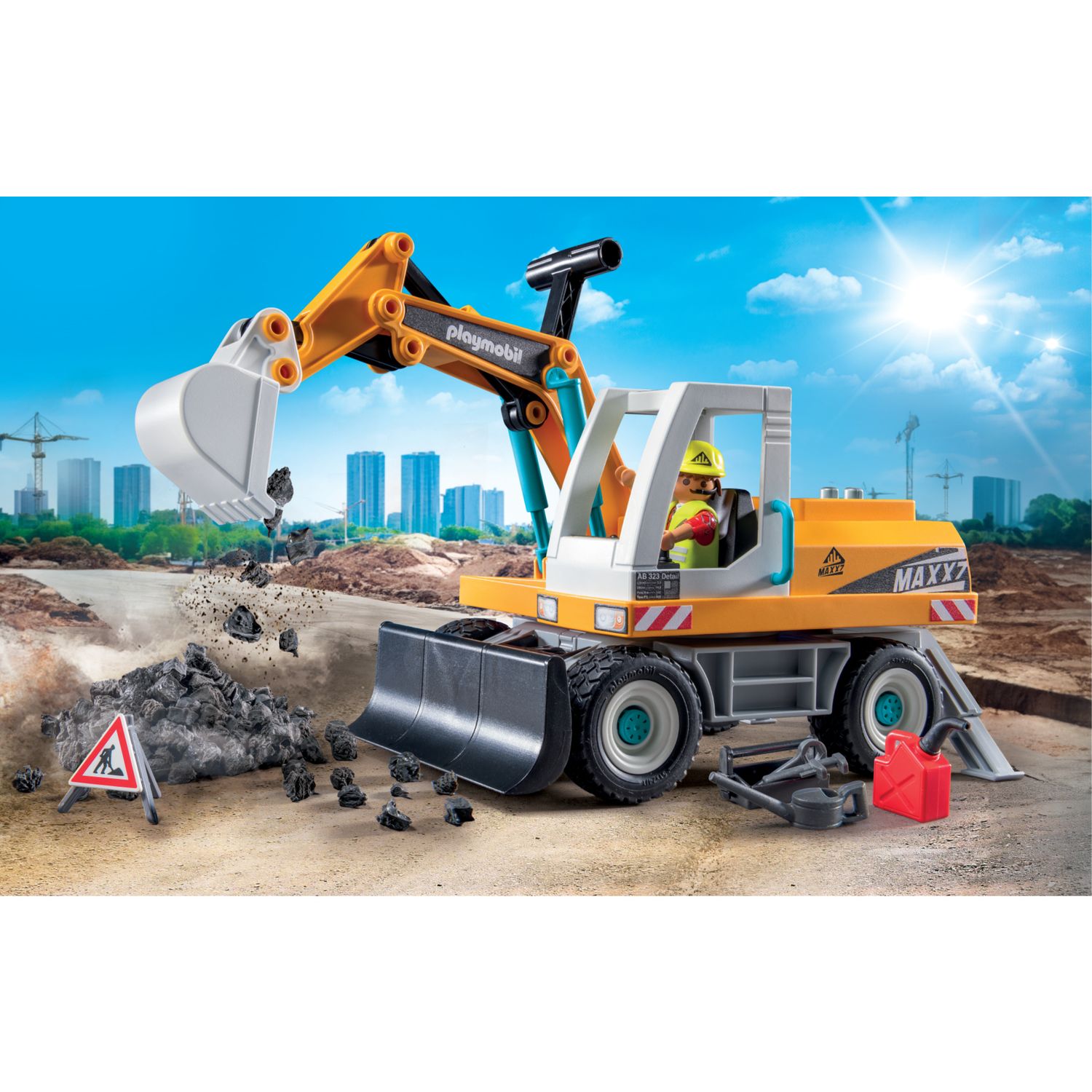 Playmobil action heroes 71749 escavatore - 4+ anni - Playmobil