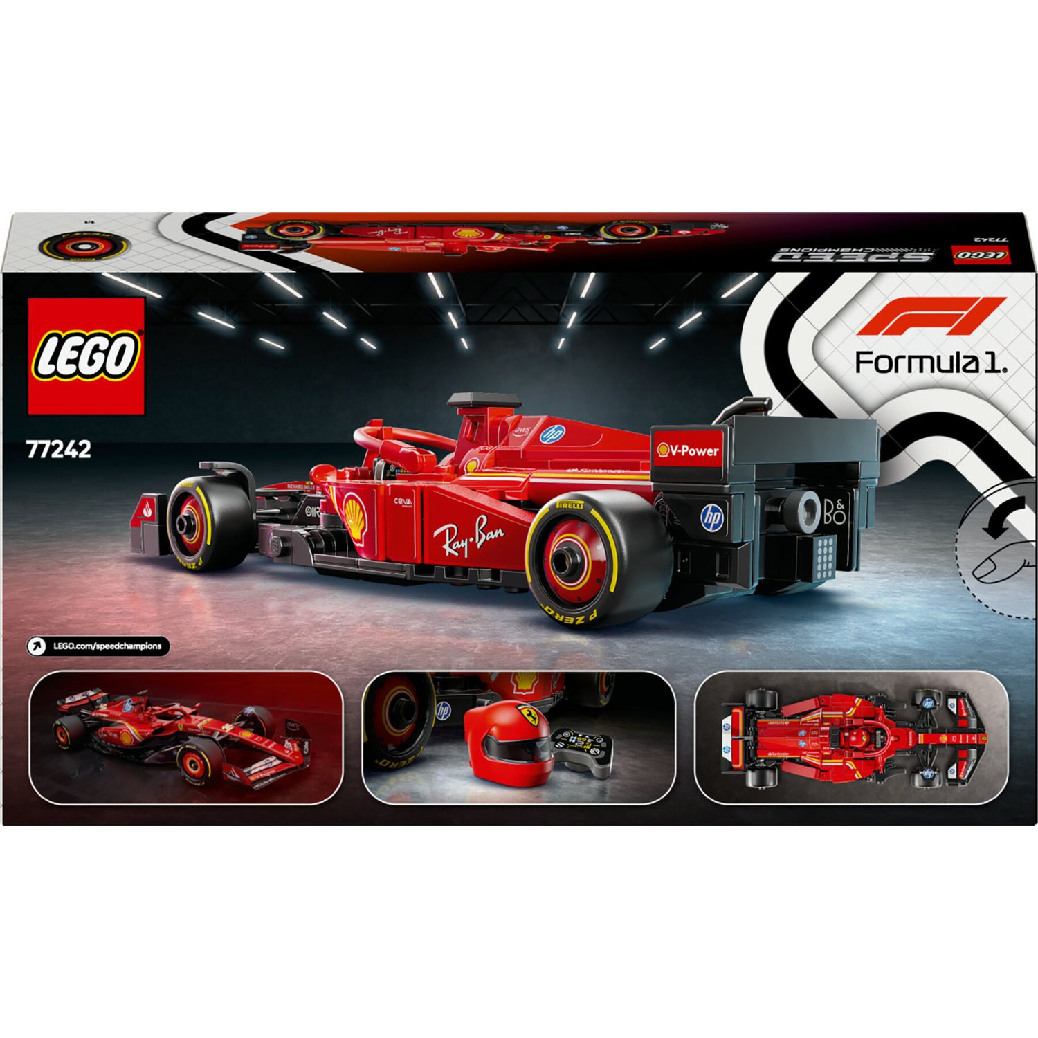 Lego speed champions 77242 auto da corsa ferrari f1 sf-24 giocattolo da collezione con minifigure formula 1 per bambini 10+ - LEGO SPEED CHAMPIONS, Lego