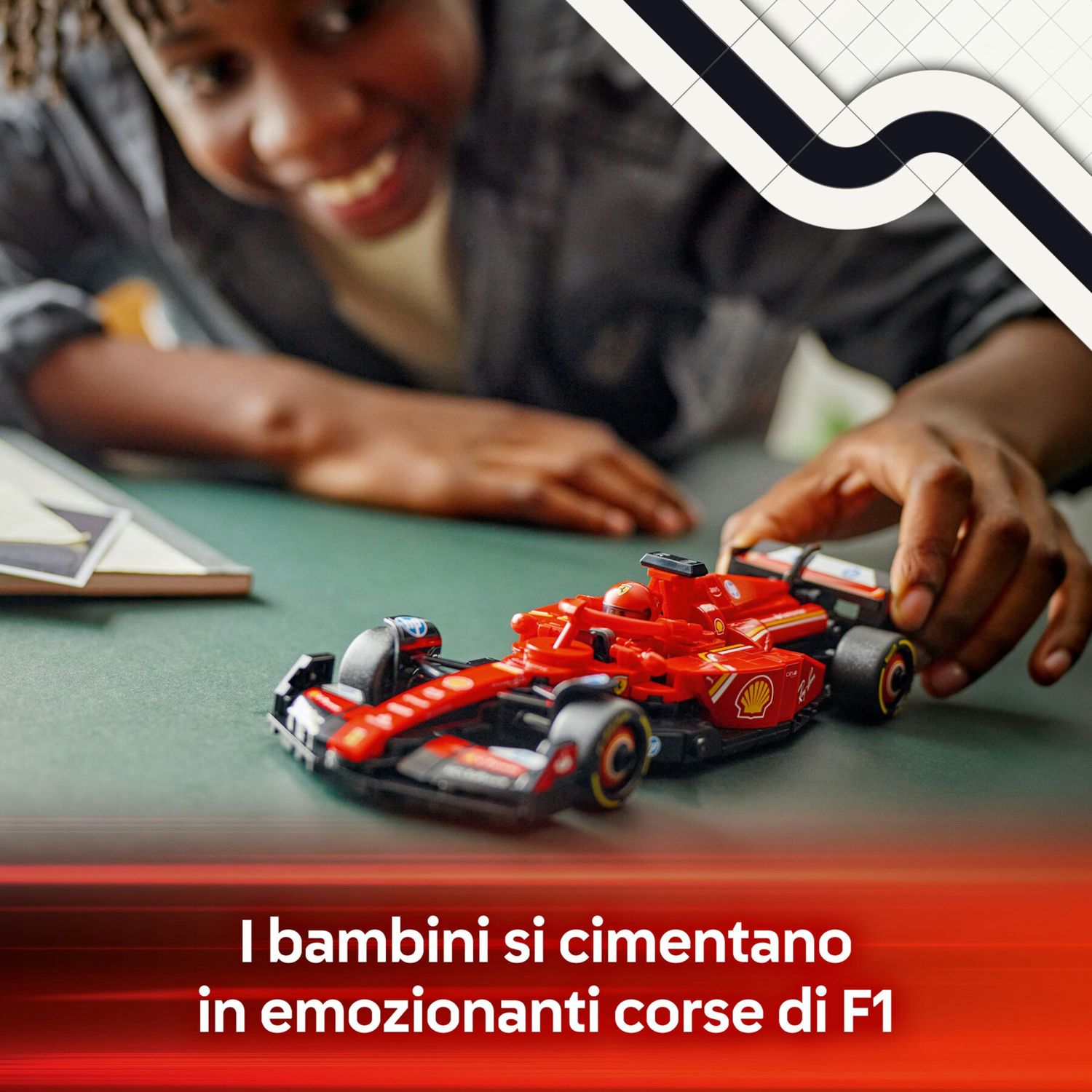 Lego speed champions 77242 auto da corsa ferrari f1 sf-24 giocattolo da collezione con minifigure formula 1 per bambini 10+ - LEGO SPEED CHAMPIONS, Lego