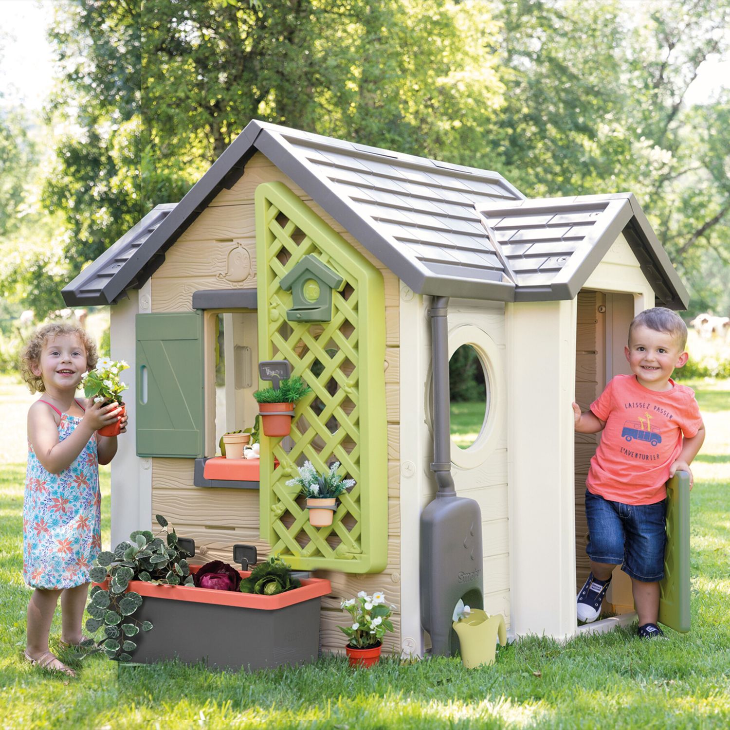 Smoby – casetta garden house con accessori giardinaggio - smoby life - SMOBY