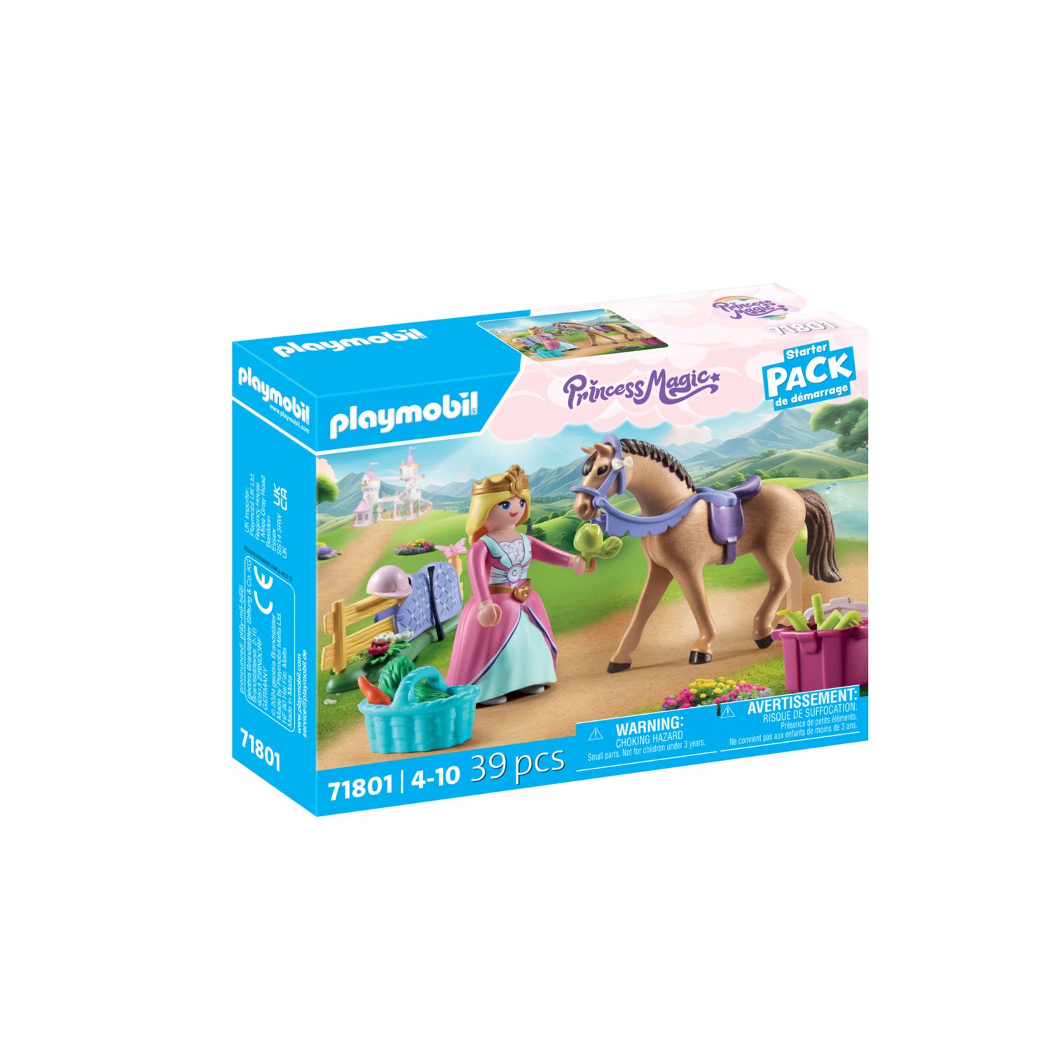 Playmobil 71801 - starter pack principessa con cavallo per bambini dai 4 anni - Playmobil