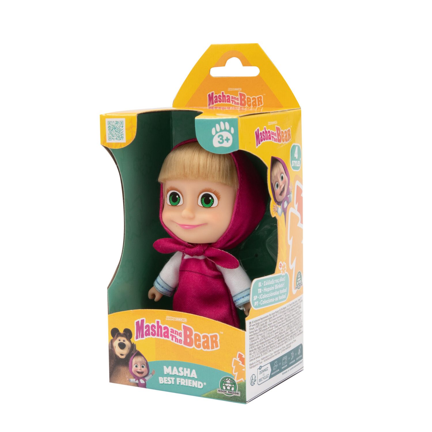 Bambola masha - 12 cm - masha & orso - MASHA & ORSO