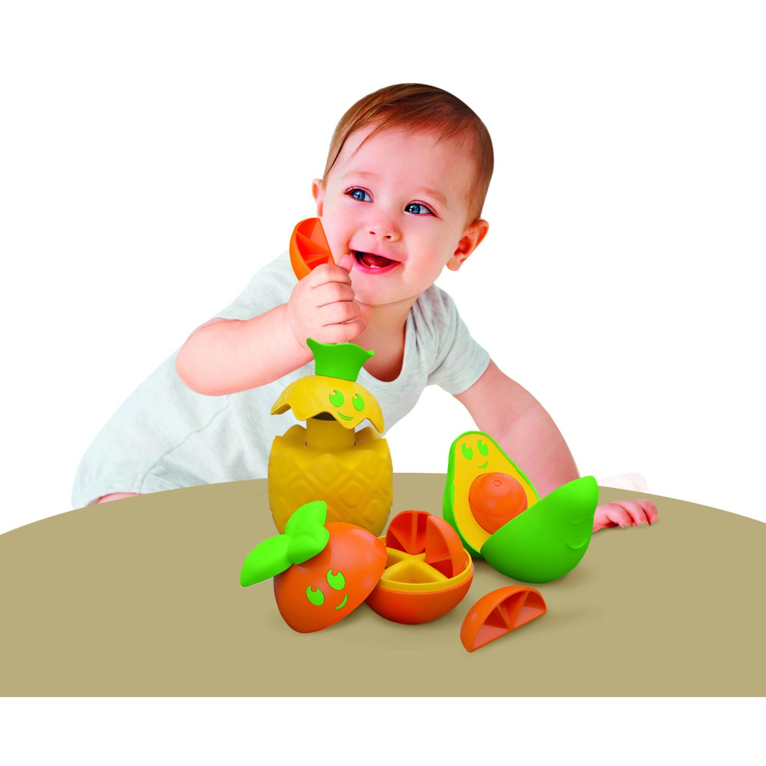 Baby clementoni - think & play - fruit puzzle - 17512 - BABY CLEMENTONI