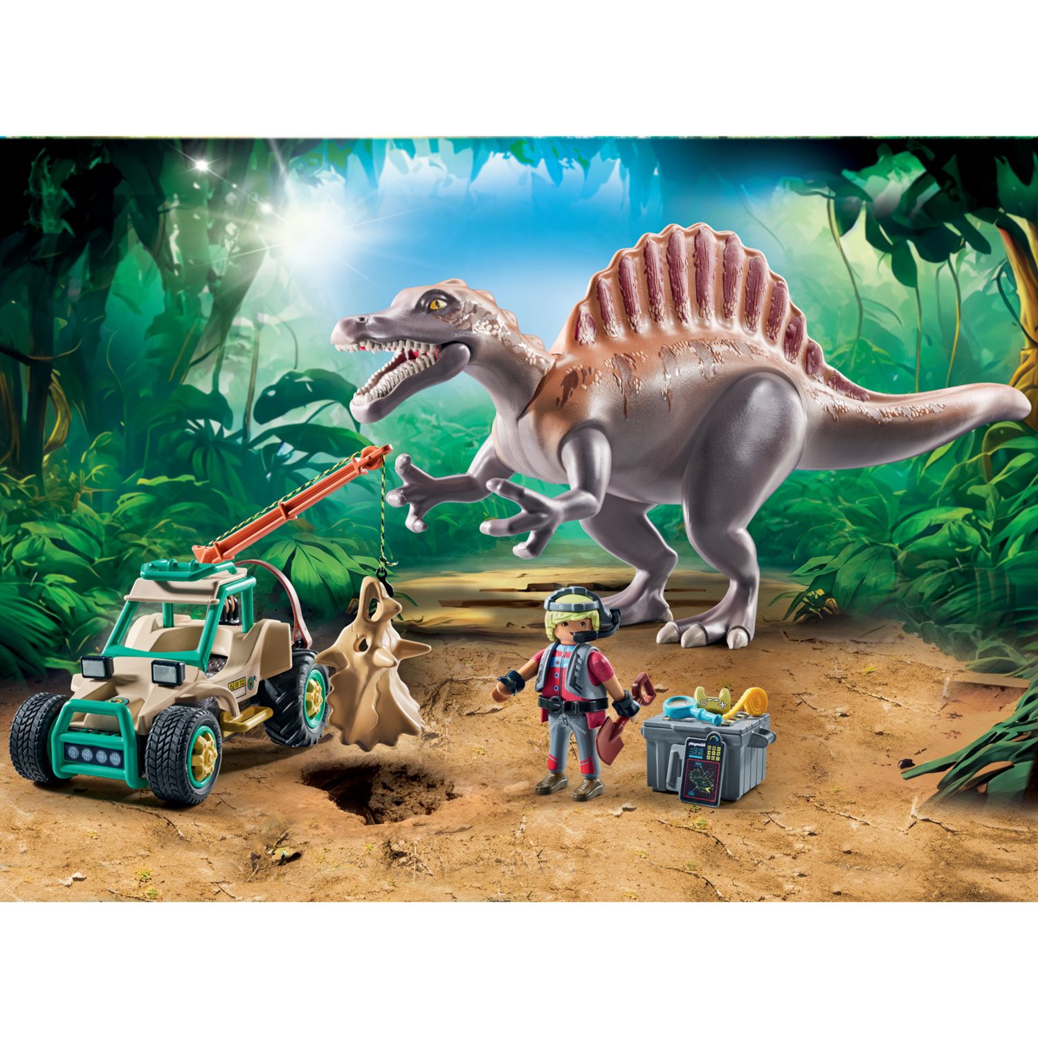 Playmobil dinos 71820 l'attacco dello spinosauro - 4+ anni - Playmobil