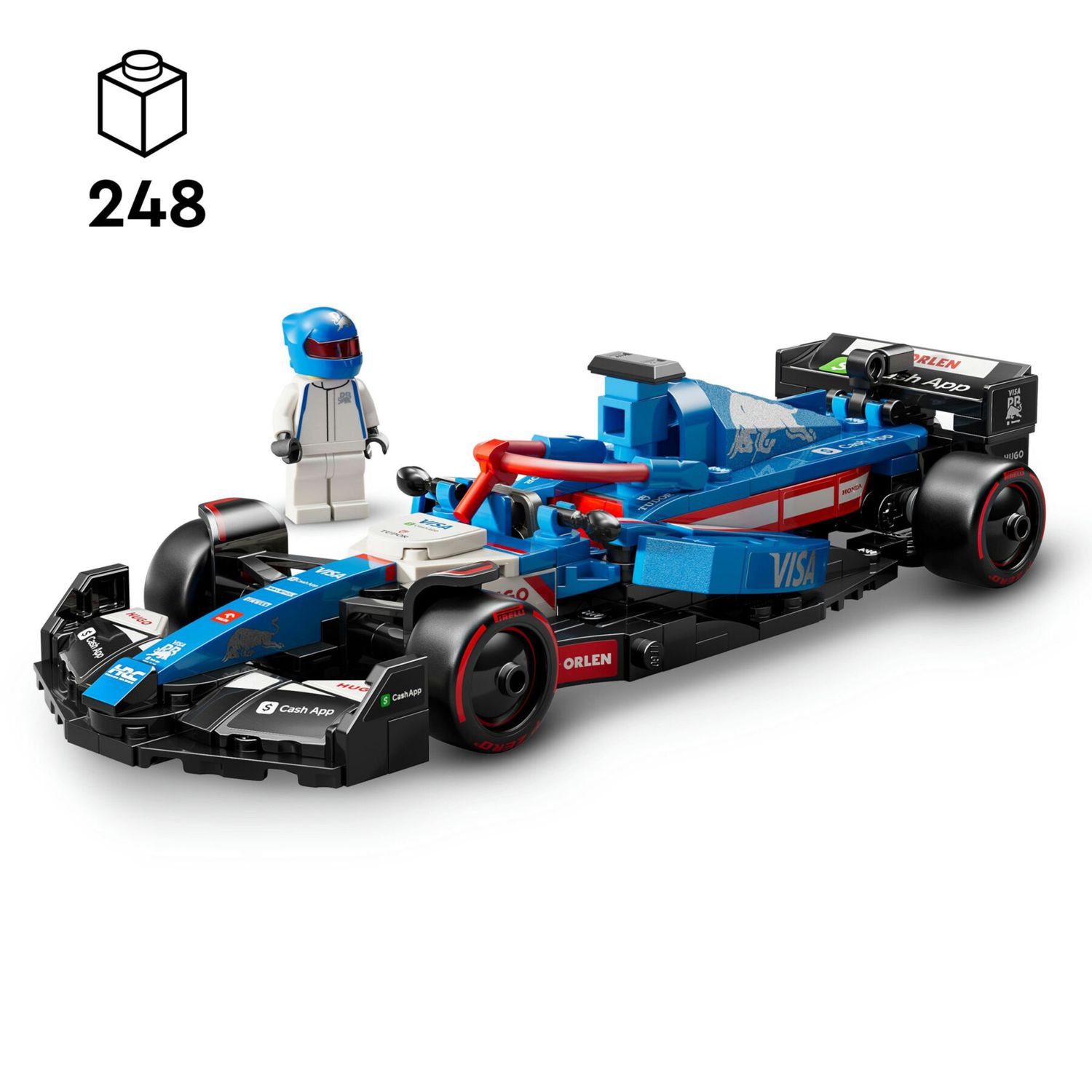 Lego speed champions 77246 auto da corsa f1 visa cash app rb vcarb 01 macchina da collezione, regalo per uomo, donna e adulti - LEGO SPEED CHAMPIONS, Lego