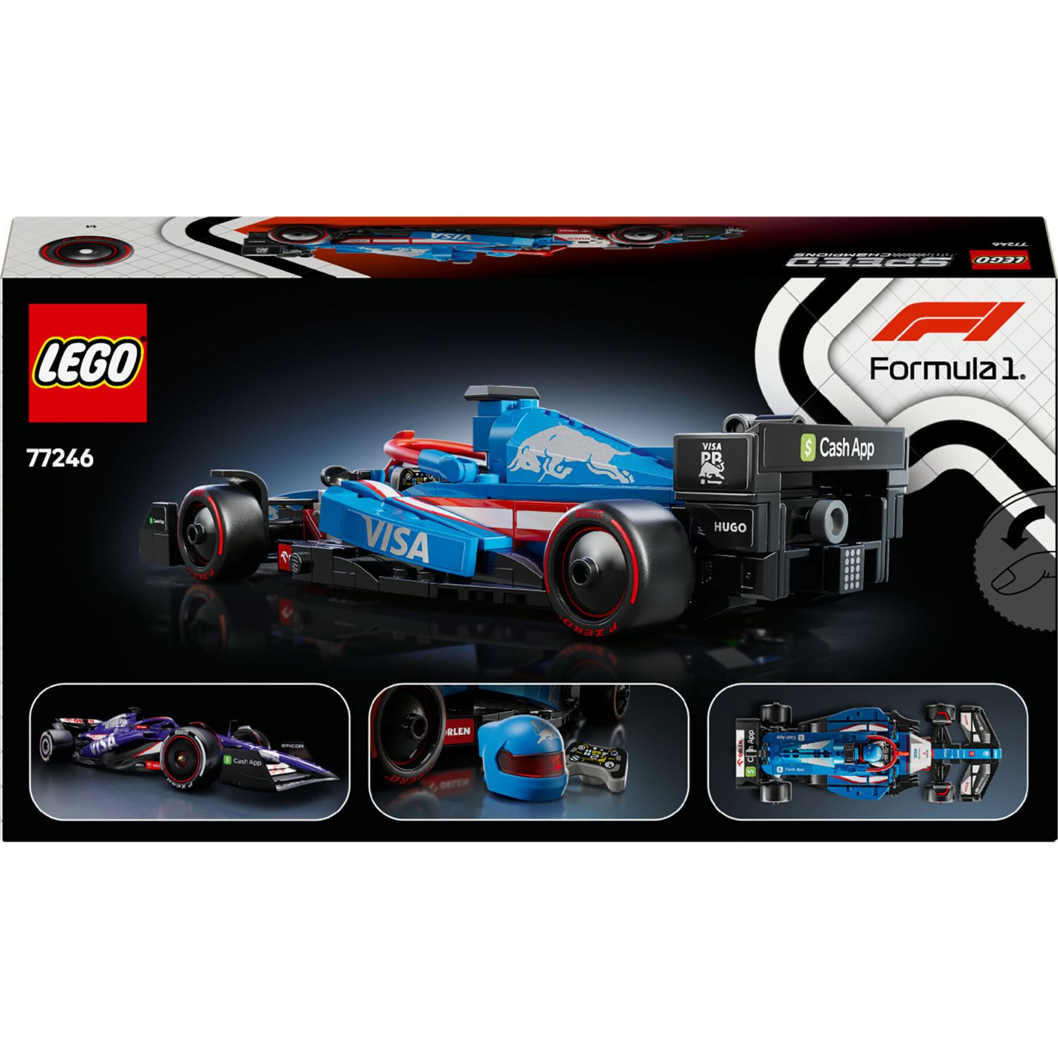 Lego speed champions 77246 auto da corsa f1 visa cash app rb vcarb 01 macchina da collezione, regalo per uomo, donna e adulti - LEGO SPEED CHAMPIONS, Lego