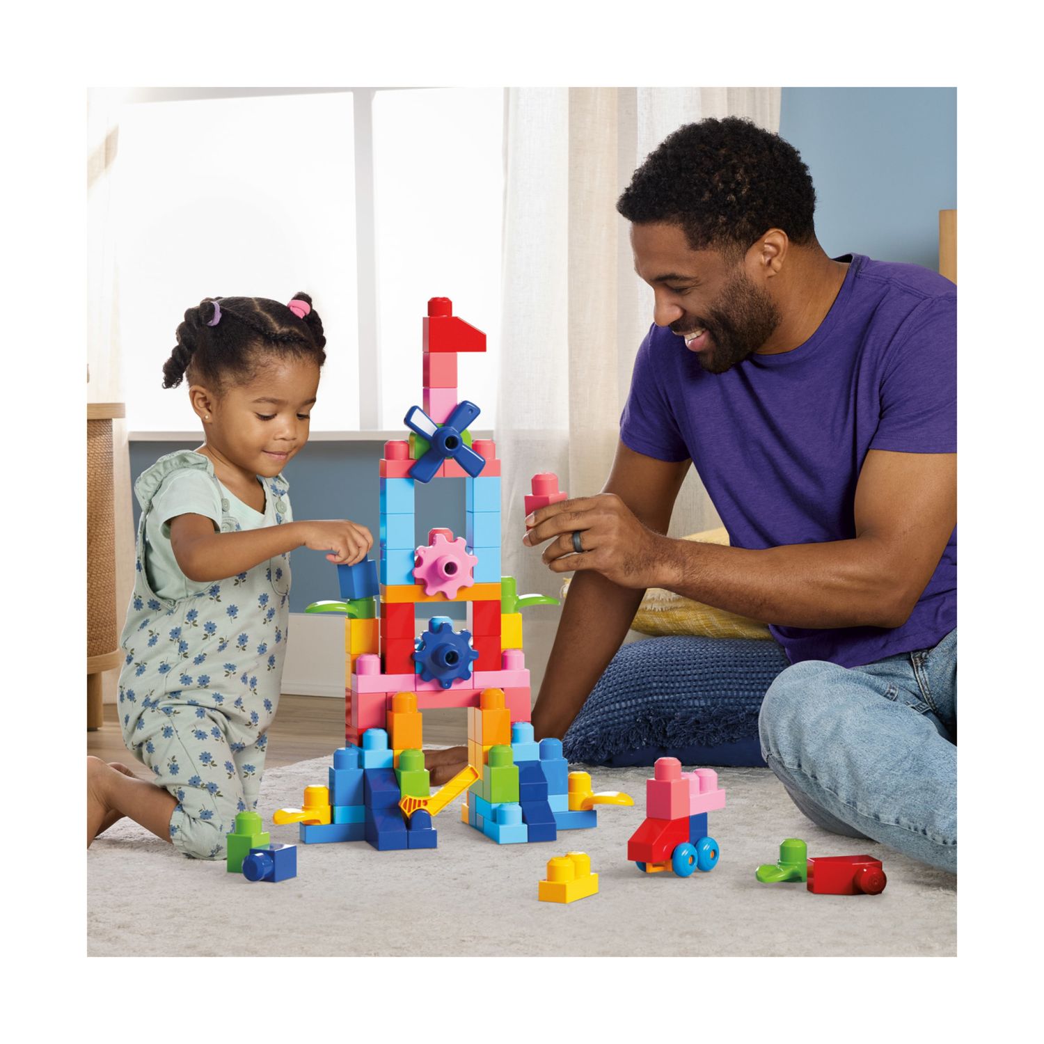 Mega bloks - sacca grande, 130 blocchi colorati e pezzi speciali inclusi - MEGA BLOKS