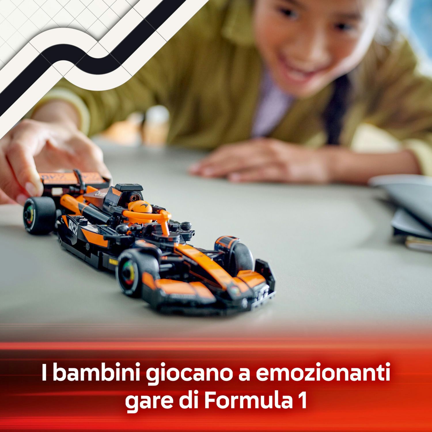Lego speed champions 77251 auto da corsa mclaren f1 team mcl38 macchina giocattolo da collezione con minifigure per bambine10+ - LEGO SPEED CHAMPIONS, Lego
