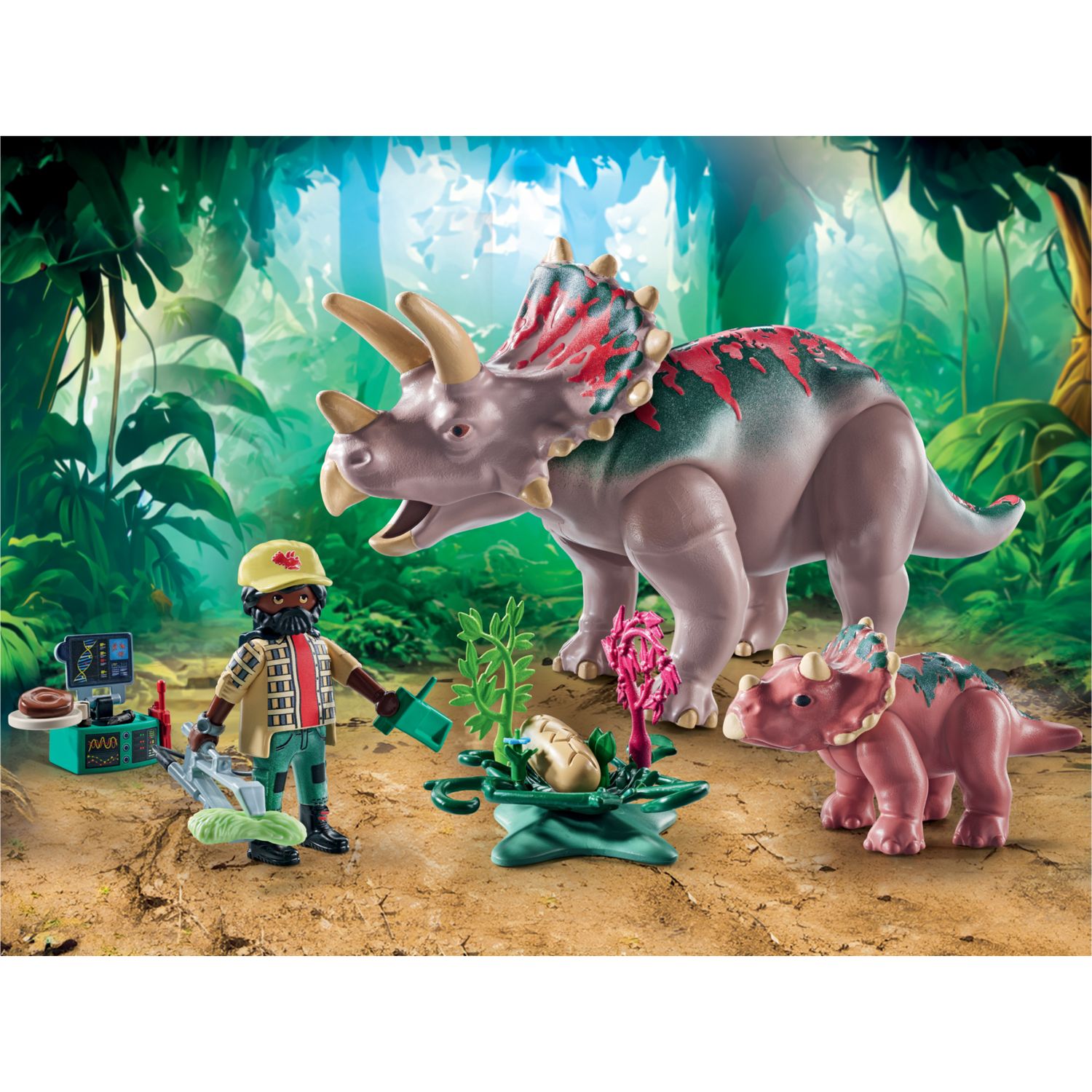 Playmobil dinos 71821 triceratopo e cucciolo - 4+ anni - Playmobil