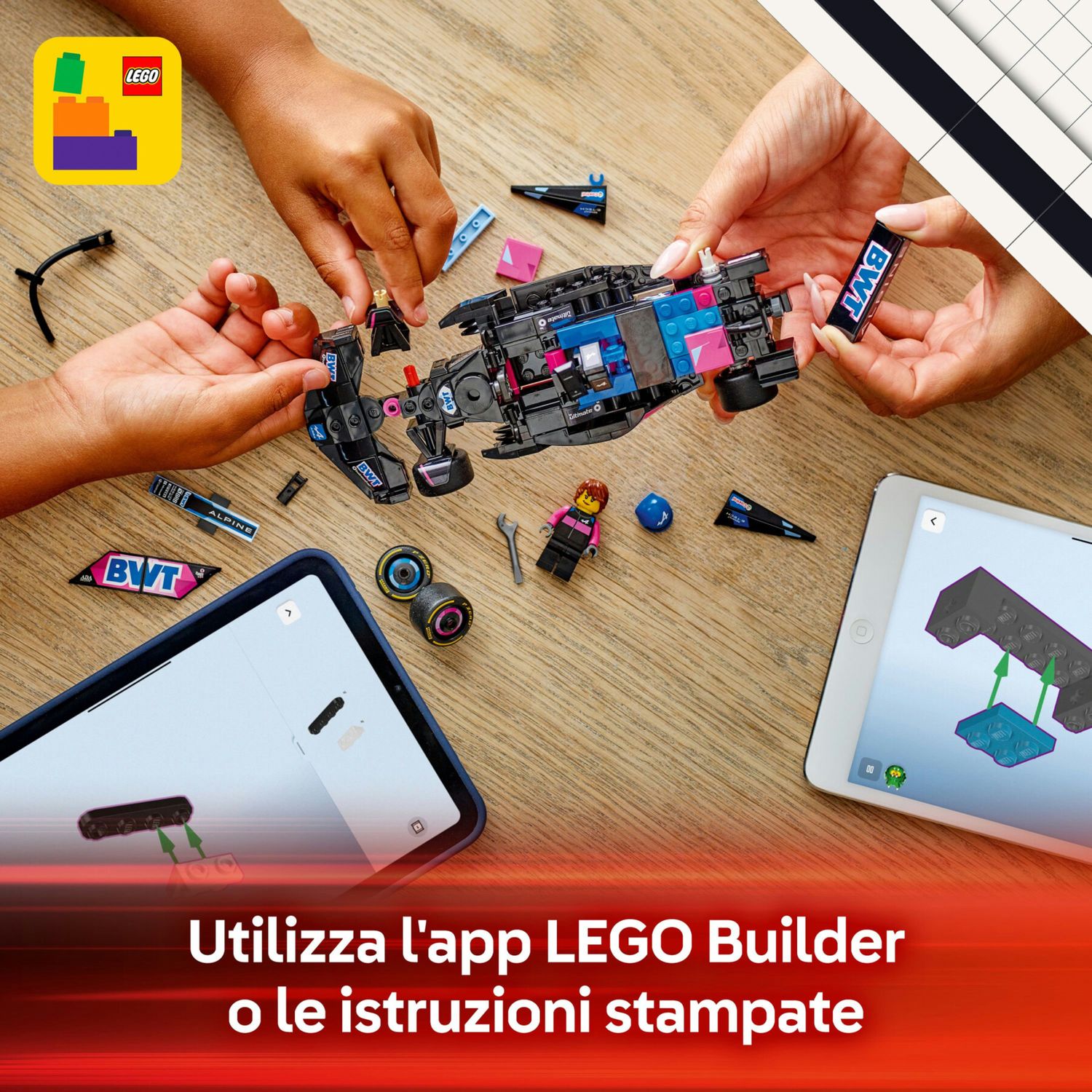 Lego speed champions 77248 auto da corsa bwt alpine f1 team a524 macchina giocattolo da collezione con minifigure, bambini 10+ - LEGO SPEED CHAMPIONS, Lego