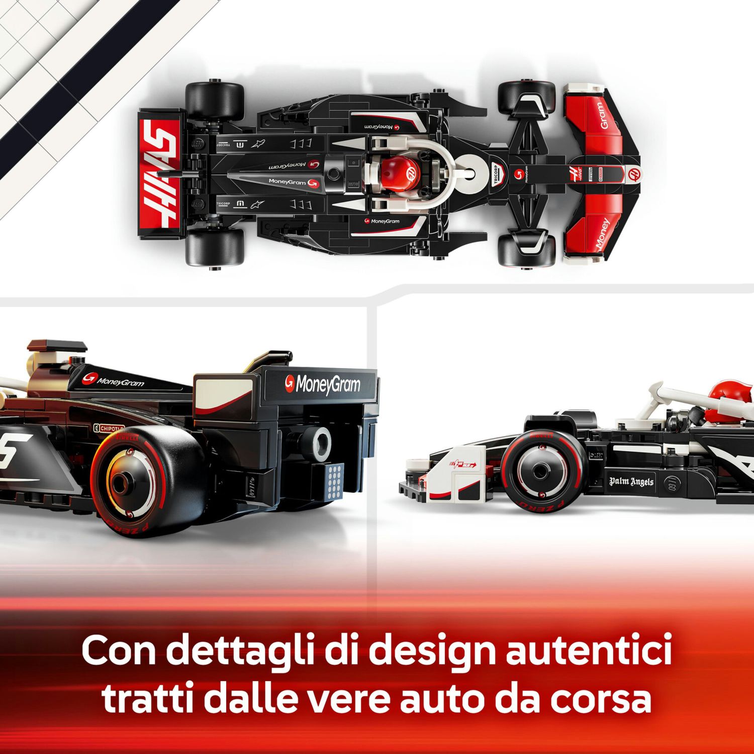 Lego speed champions 77250 auto da corsa moneygram haas f1 team vf-24 macchina giocattolo con minifigure per bambini 10+ - LEGO SPEED CHAMPIONS, Lego