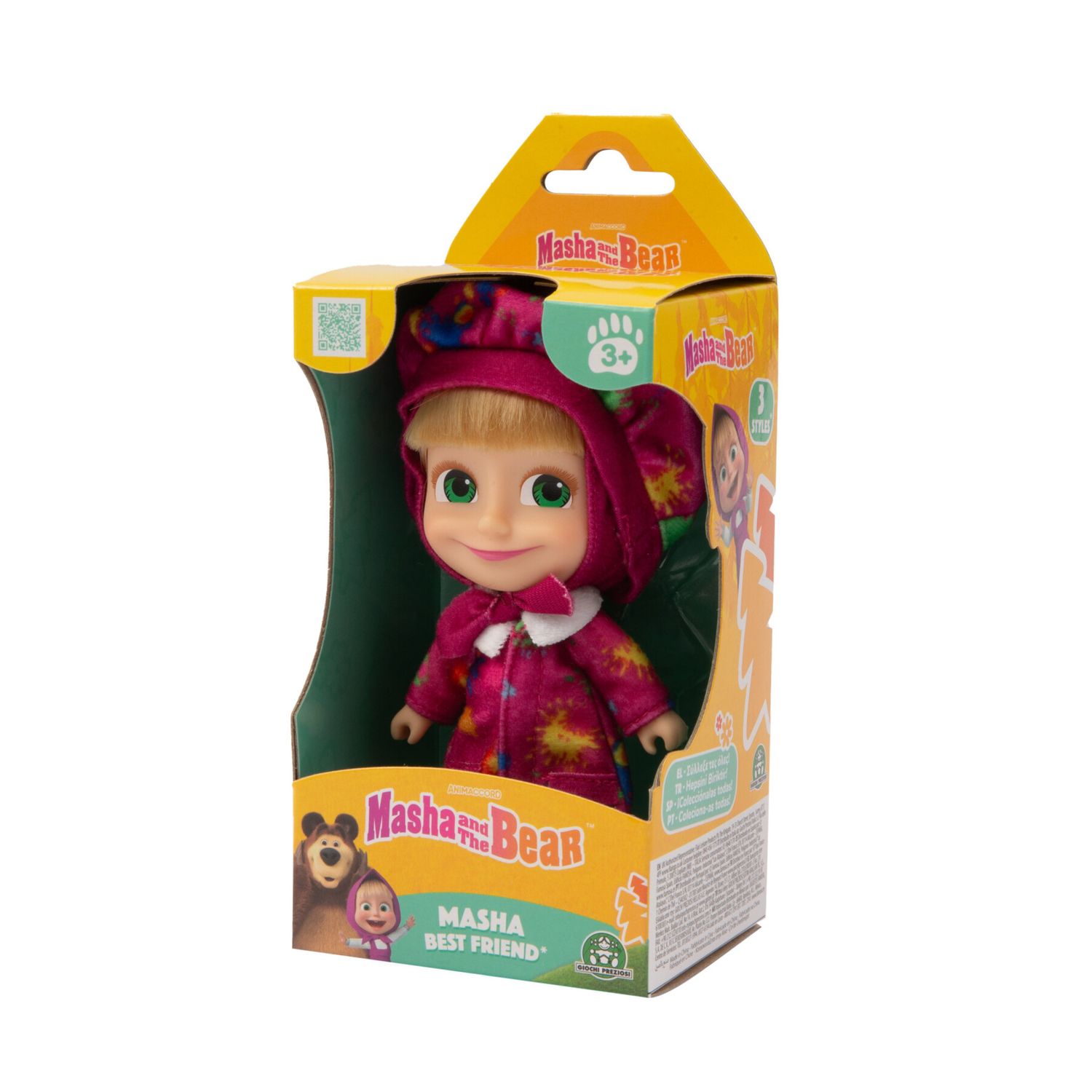 Bambola masha 12 cm - codini, vestito estivo e varianti speciali - MASHA & ORSO