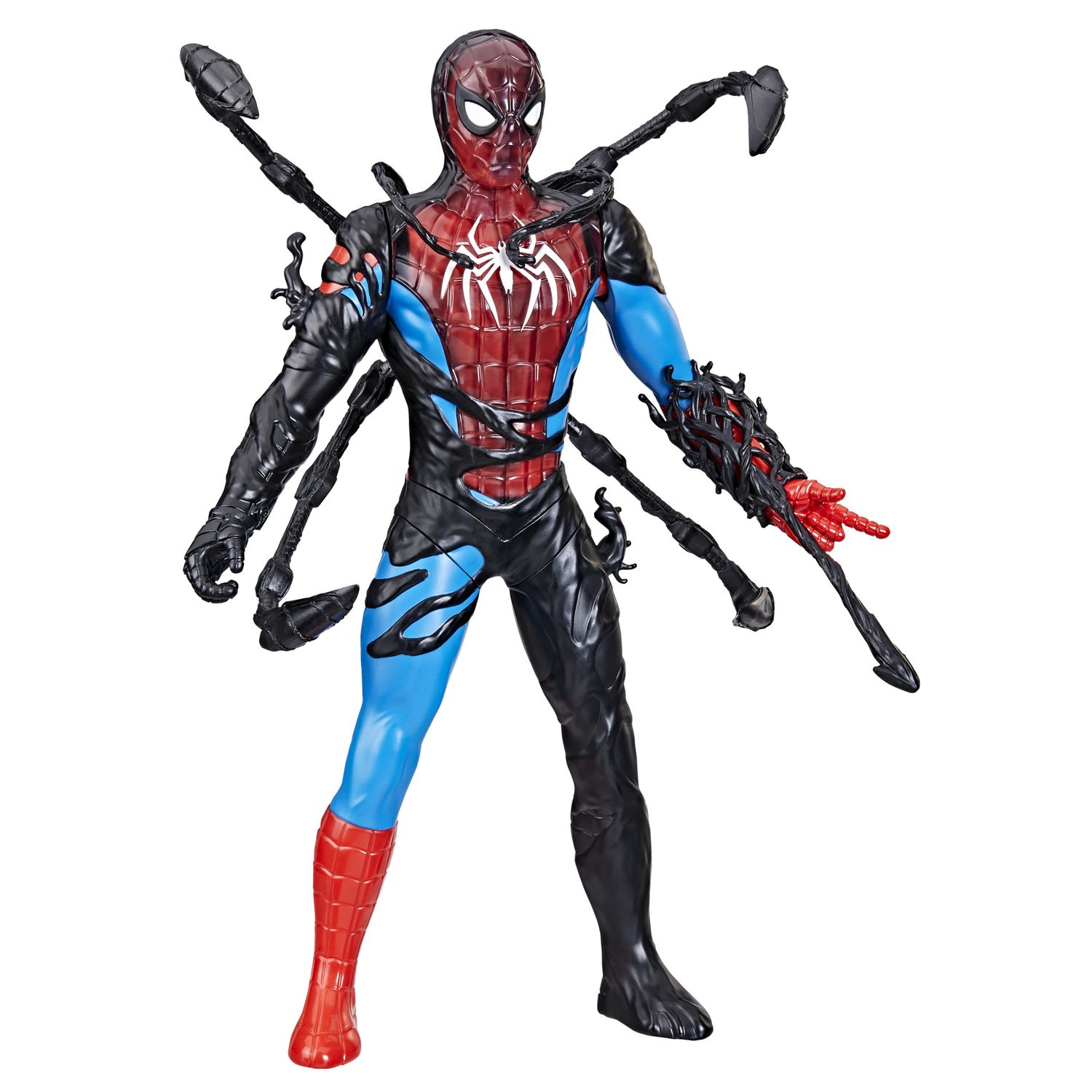 Marvel spider-man venomversus action figure liquid shifter 27 cm con accessori, trasformazione simbionte, gioco creativo per bambini 4+ - Spiderman