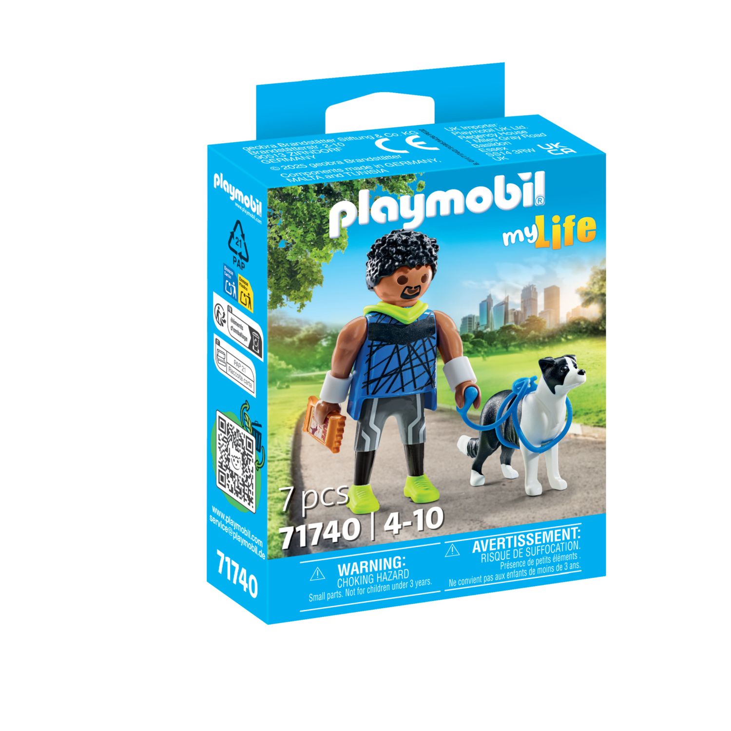 Playmobil my life 71740 border collie con personaggio - 4+ anni - Playmobil