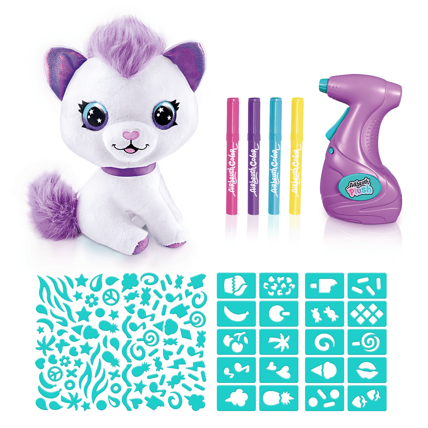 Airbrush plush - peluche gattino - libera la fantasia - ROCCO GIOCATTOLI