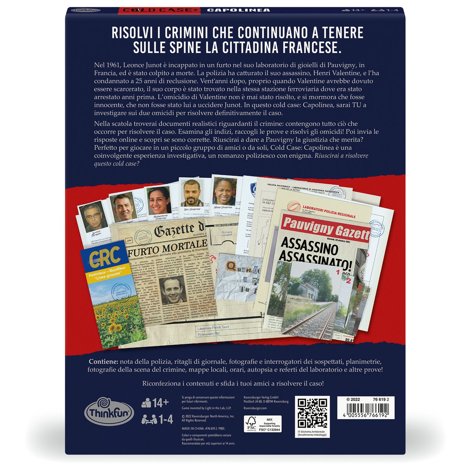 Thinkfun cold case 4: escape room - capolinea - gioco investigativo 14+ - RAVENSBURGER