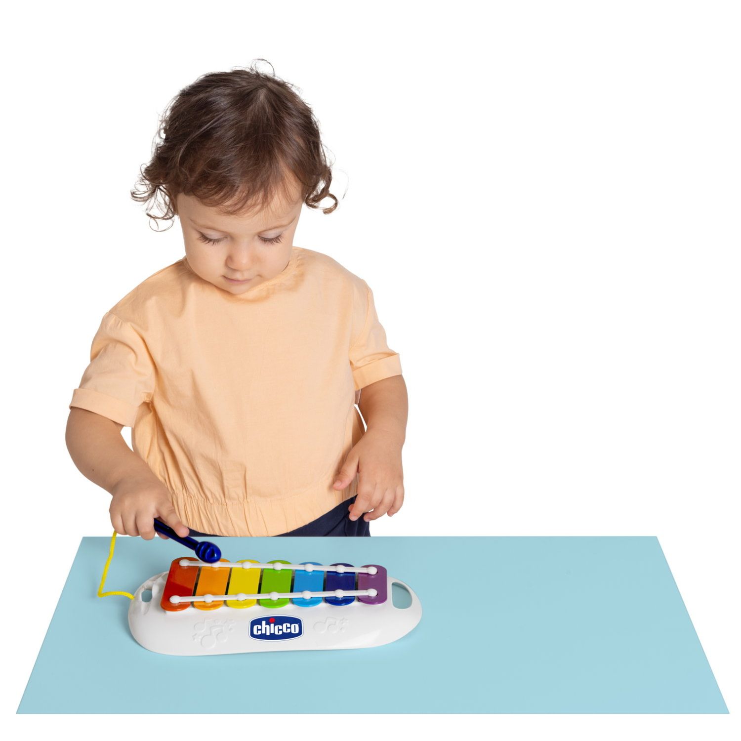 Xilofono chicco per bambini – stimola la creatività e il ritmo con 7 barre colorate -12m+ - Chicco