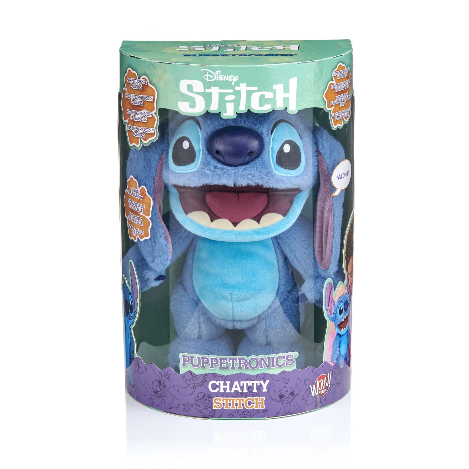 Peluche interattivo stitch 30 cm – parlante e reattivo al tocco - Disney Stitch