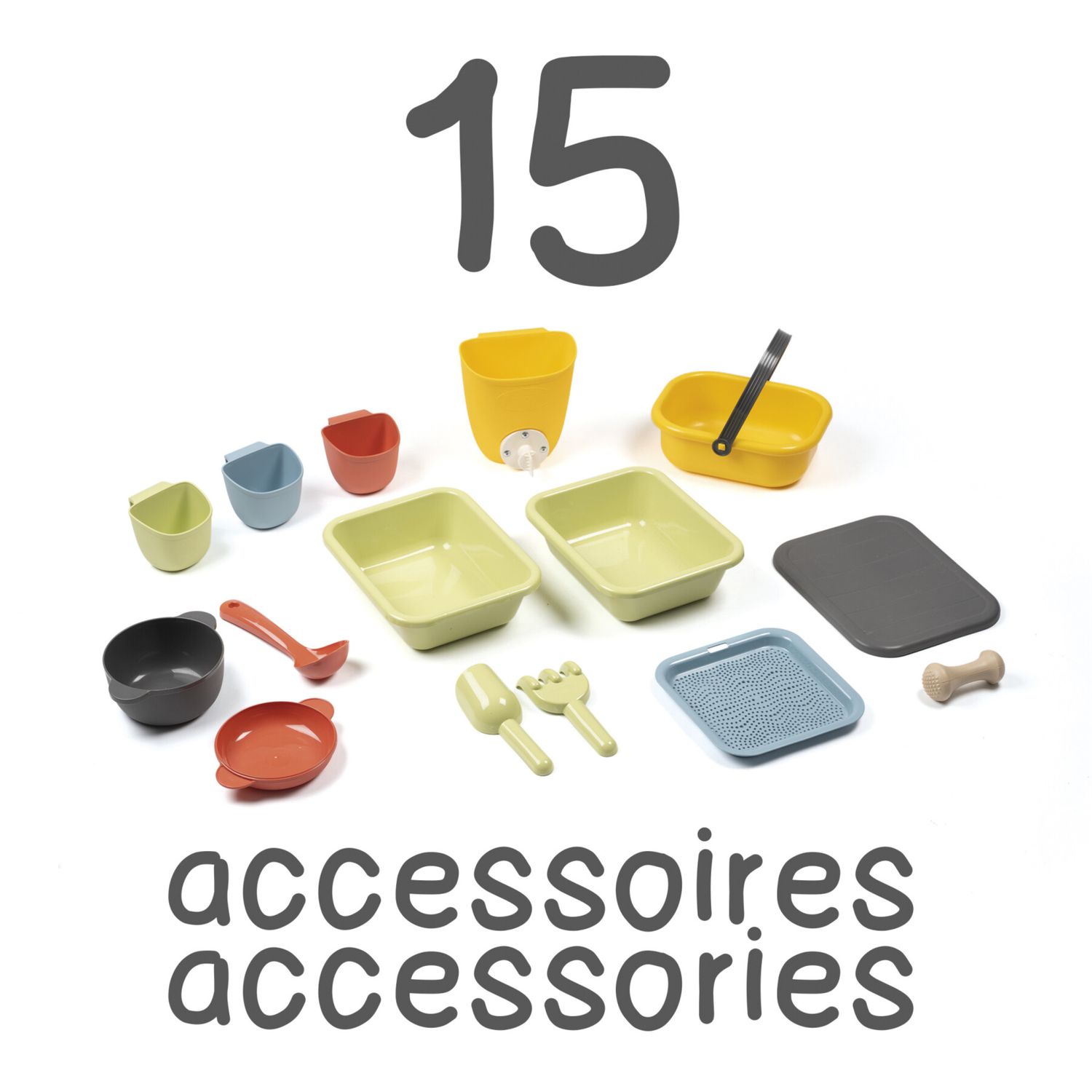 Centro giardinaggio smoby life per bambini – cucina da esterno con accessori, resistente e realistica - SMOBY