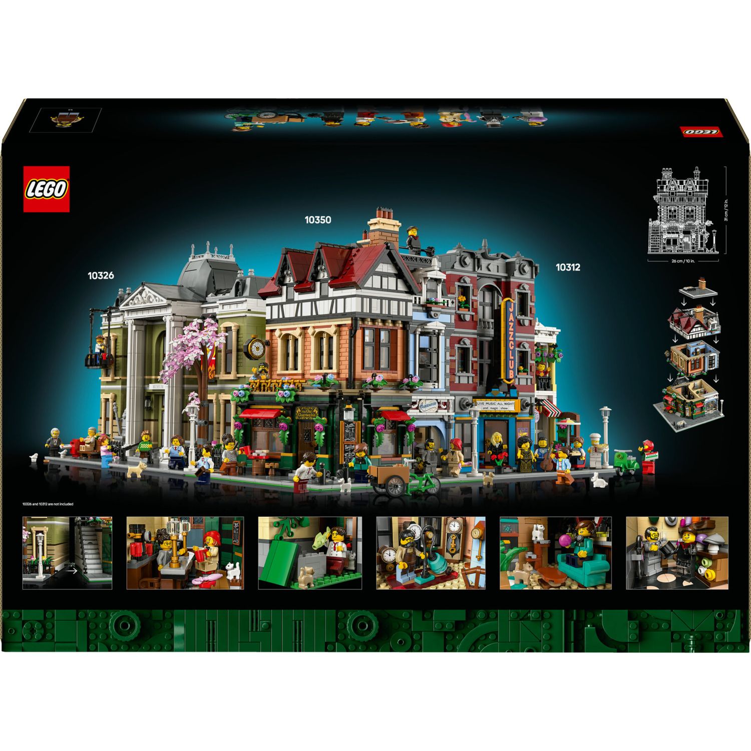 Lego icons 10350 edificio tudor, modellino di casa in miniatura, collezione modular building, regalo per adulti, uomo o donna - Lego, LEGO ICONS
