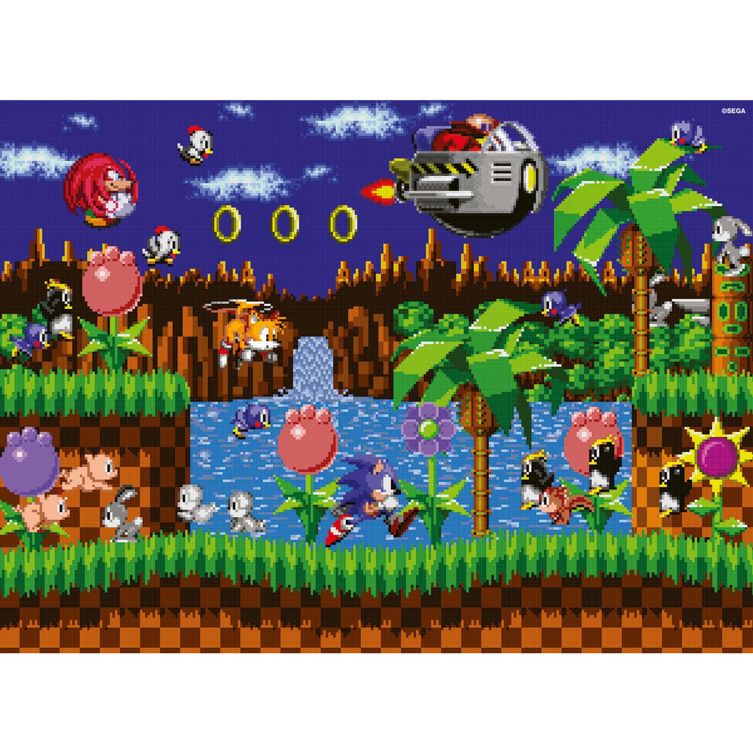 Ravensburger puzzle sonic - 500 pezzi - puzzle da collezione, regalo 49x36cm - Sonic