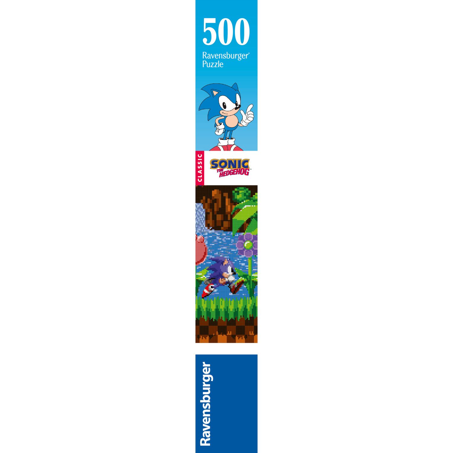 Ravensburger puzzle sonic - 500 pezzi - puzzle da collezione, regalo 49x36cm - Sonic