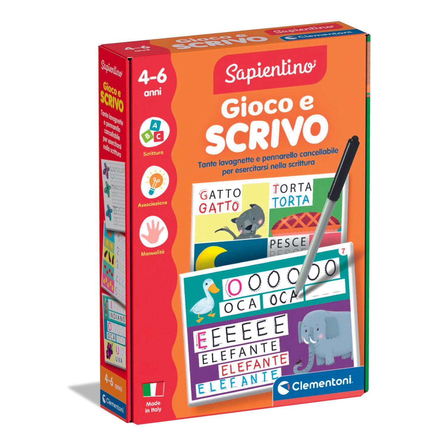 Clementoni imparo a scrivere 16844 – gioco educativo scrittura per bambini - SAPIENTINO