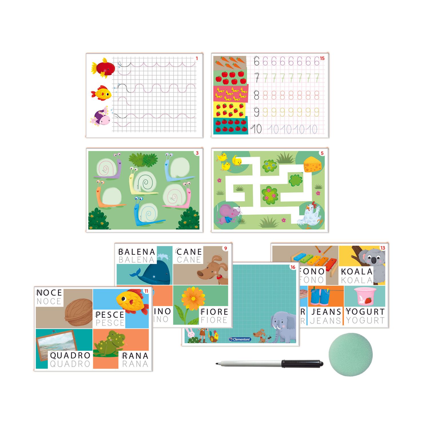 Clementoni imparo a scrivere 16844 – gioco educativo scrittura per bambini - SAPIENTINO