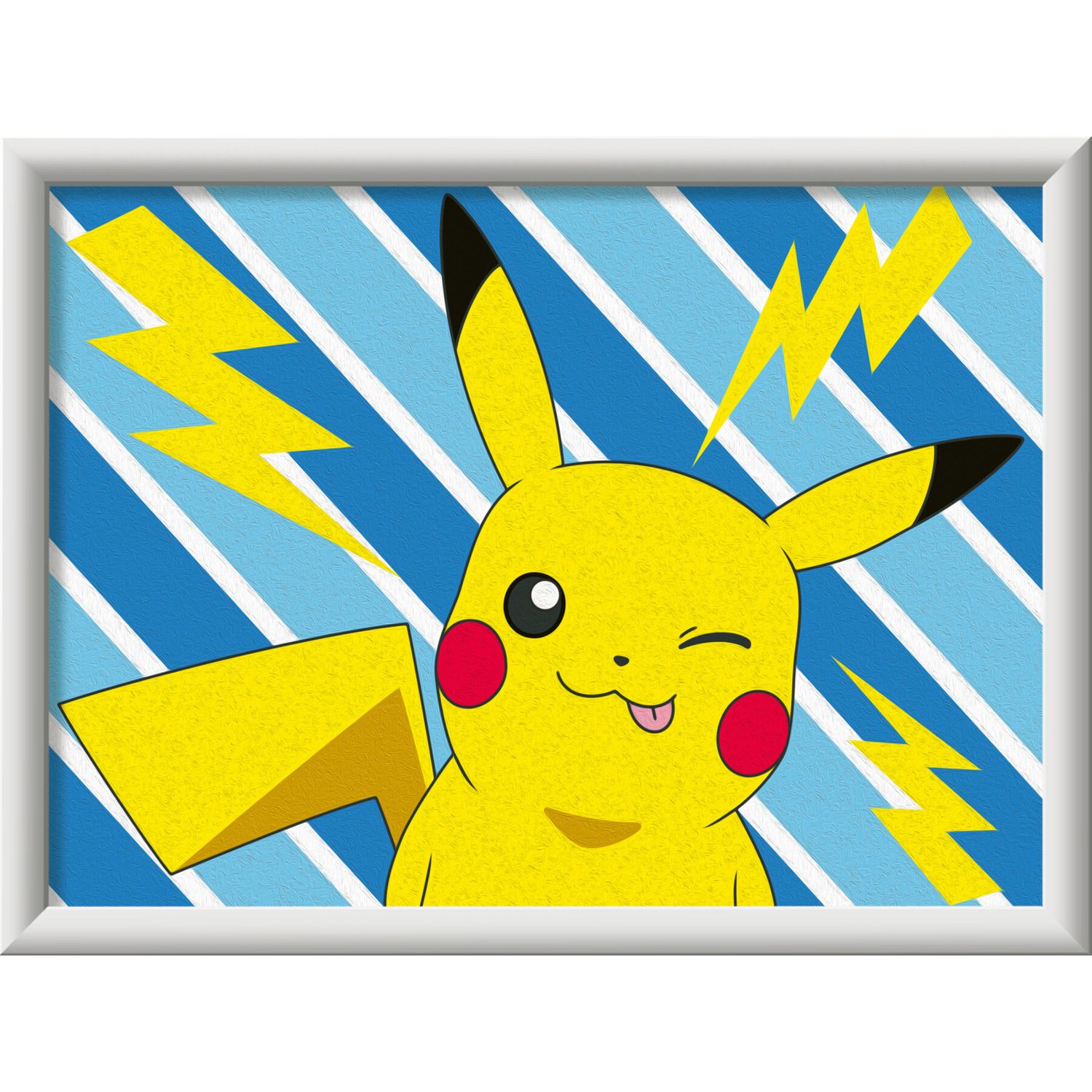 Ravensburger creart - pokémon pikachu - dipingi con i numeri, idea regalo 9+ anni - POKEMON