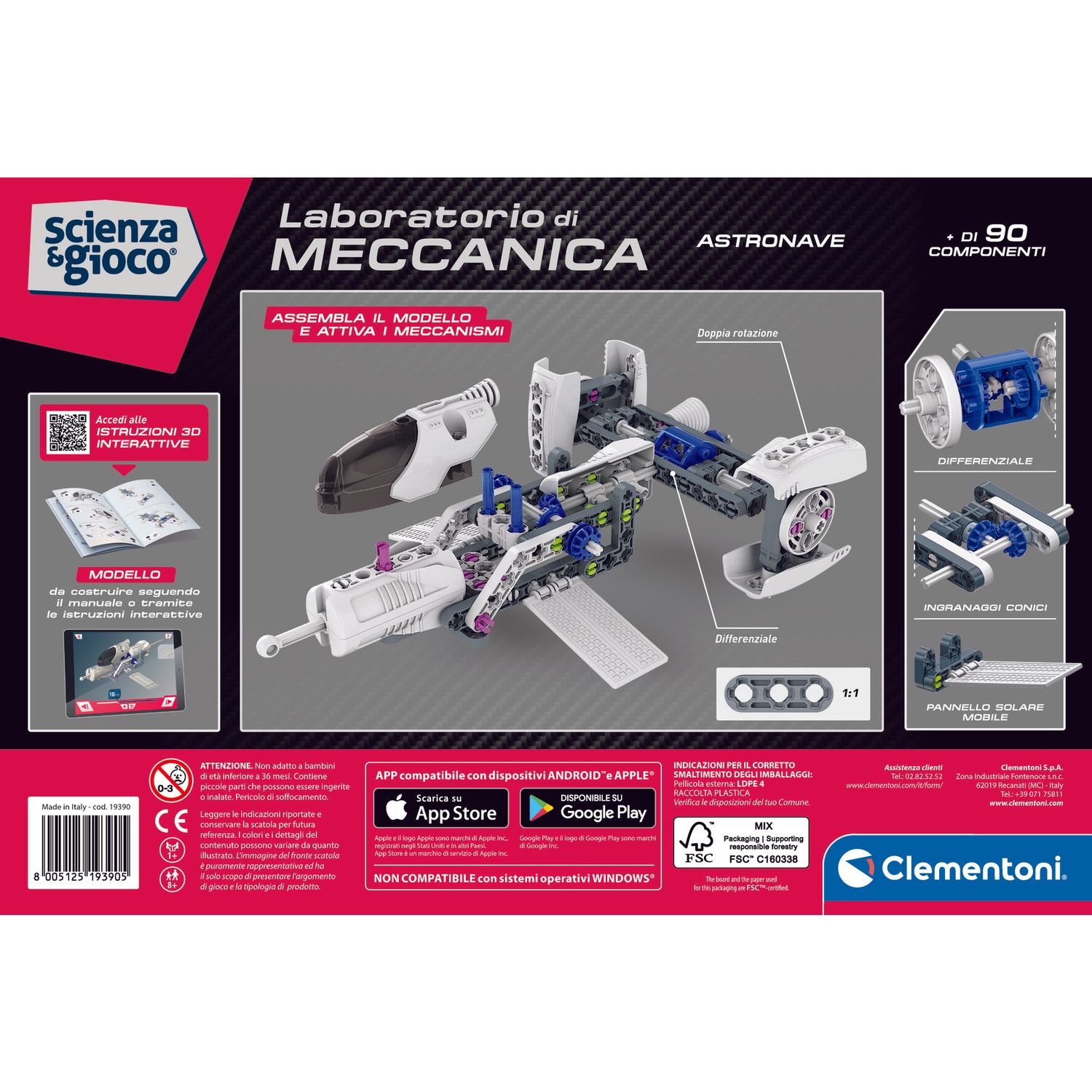 Clementoni scienza & gioco star explorer 19390 – gioco spaziale educativo - CLEMENTONI