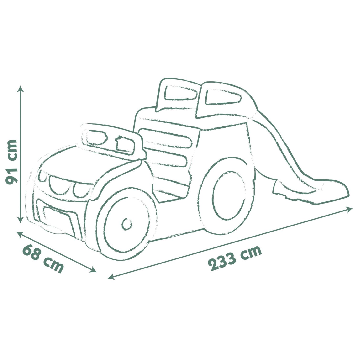 Smoby life adventure car - auto multiattività per bambini 18+ mesi – scivolo, postazione guida e sabbiera - SMOBY