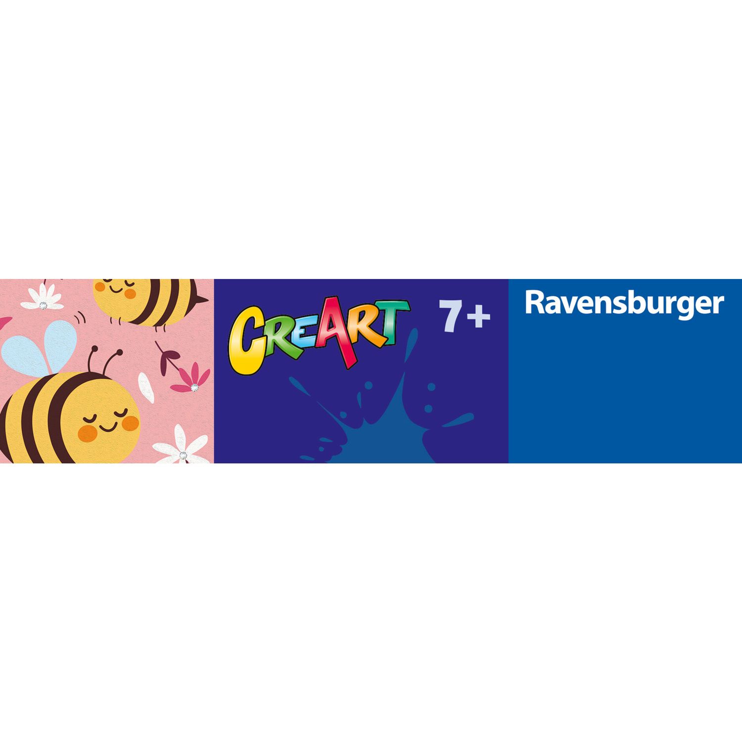 Ravensburger creart - apette felici - kit per dipingere con numeri, 7+ anni - RAVENSBURGER