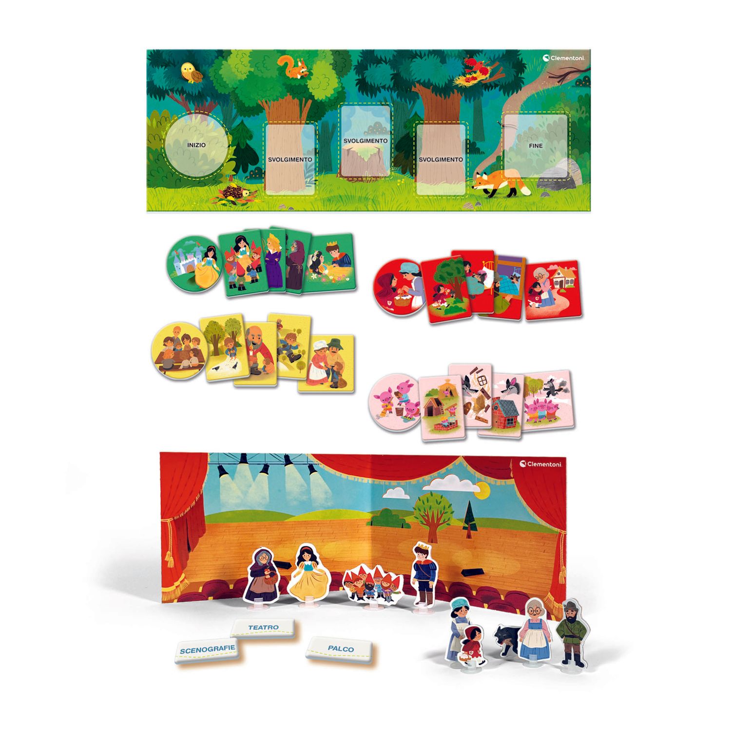 Clementoni montessori mille e una fiaba 16846 – gioco montessori per bambini - SAPIENTINO