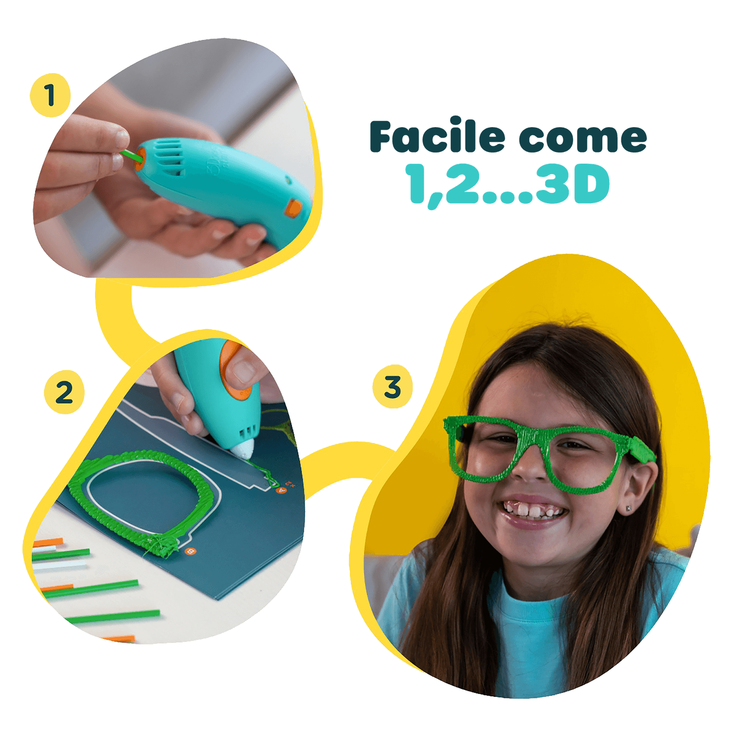 3doodler start+ set penna base: i tuoi sogni in 3d - ROCCO GIOCATTOLI