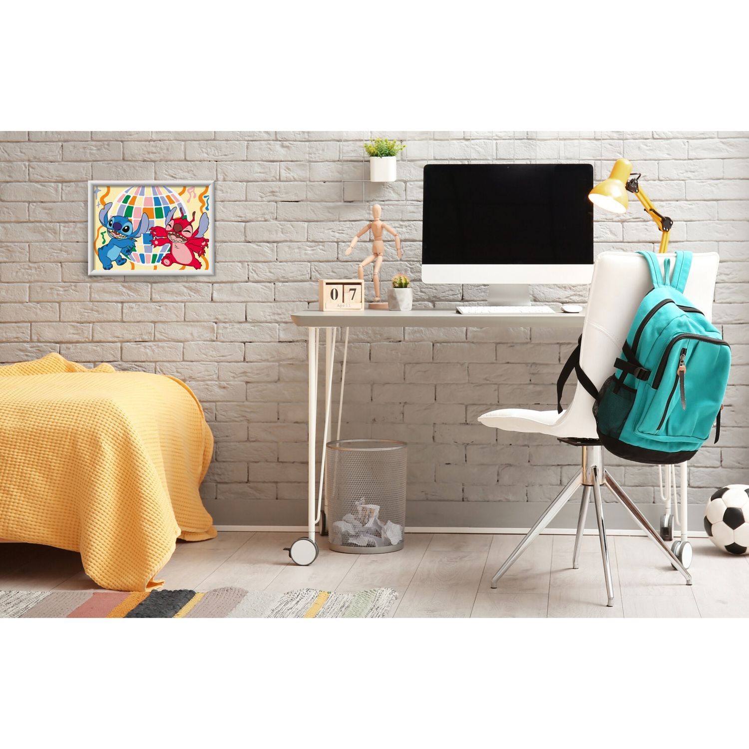 Ravensburger creart - stitch & leroy - set per dipingere con tavola e colori, 9+ anni - Disney Stitch