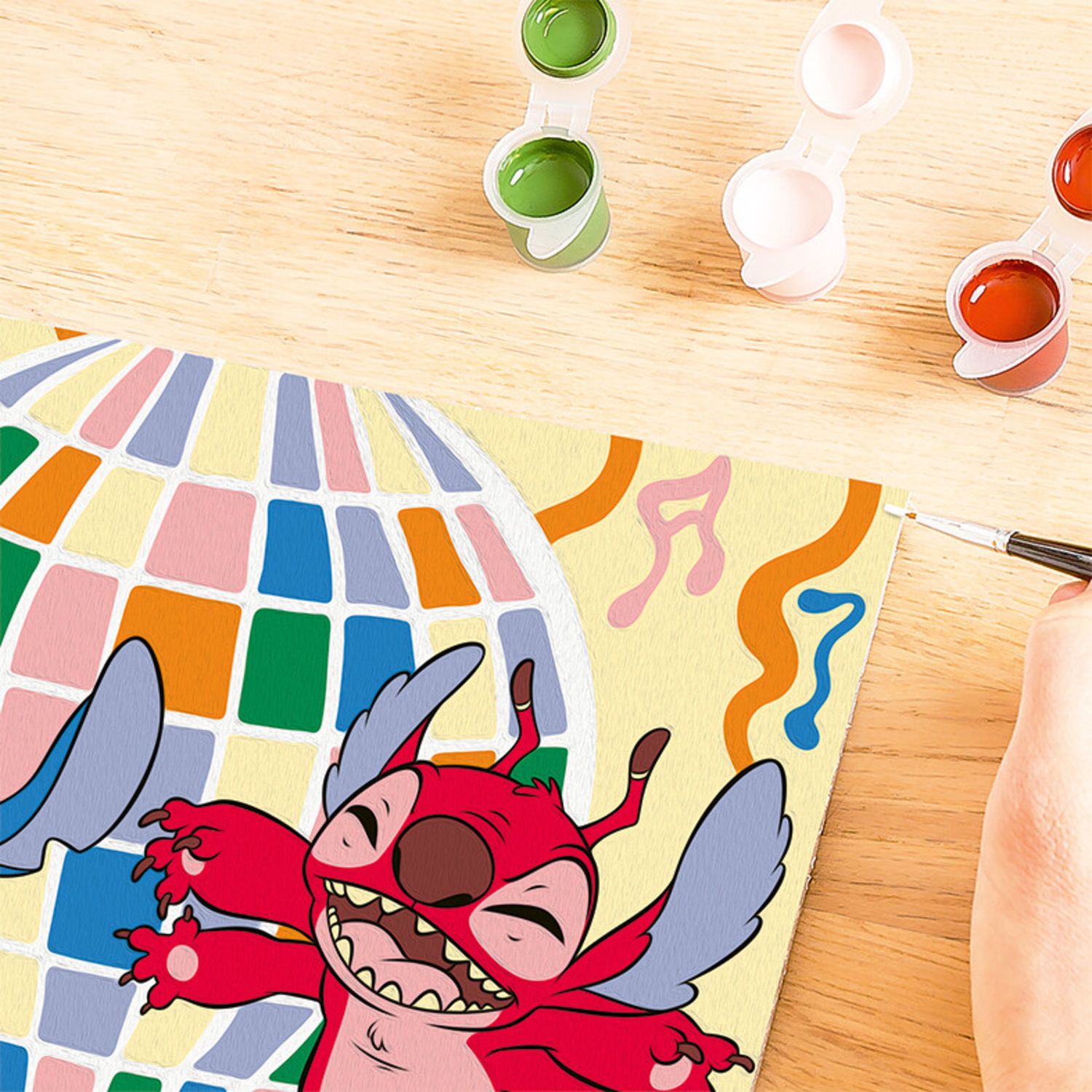Ravensburger creart - stitch & leroy - set per dipingere con tavola e colori, 9+ anni - Disney Stitch