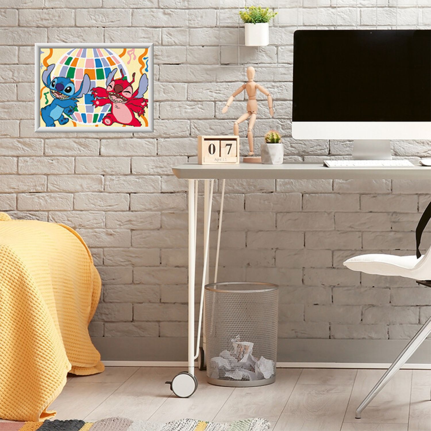 Ravensburger creart - stitch & leroy - set per dipingere con tavola e colori, 9+ anni - Disney Stitch