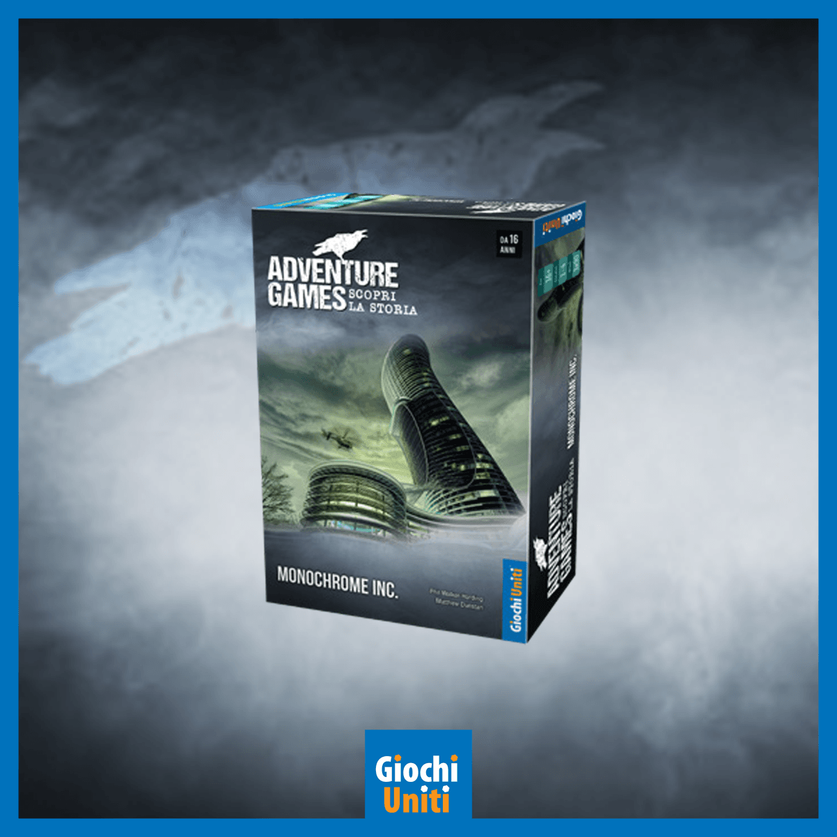 Adventure game: monochrome inc. - gioco da tavolo per 1-4 giocatori dai 12 anni in su - Giochi Uniti