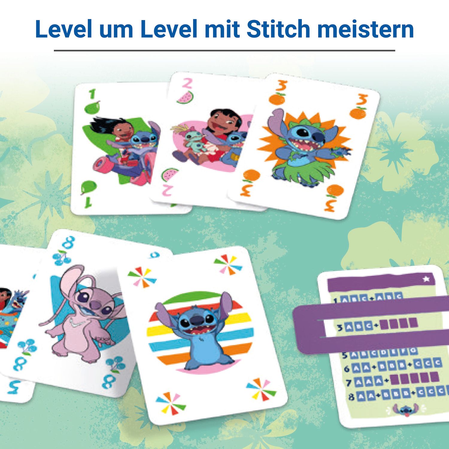 Ravensburger disney stitch level 8 - gioco di carte strategico 8+ anni - Disney Stitch