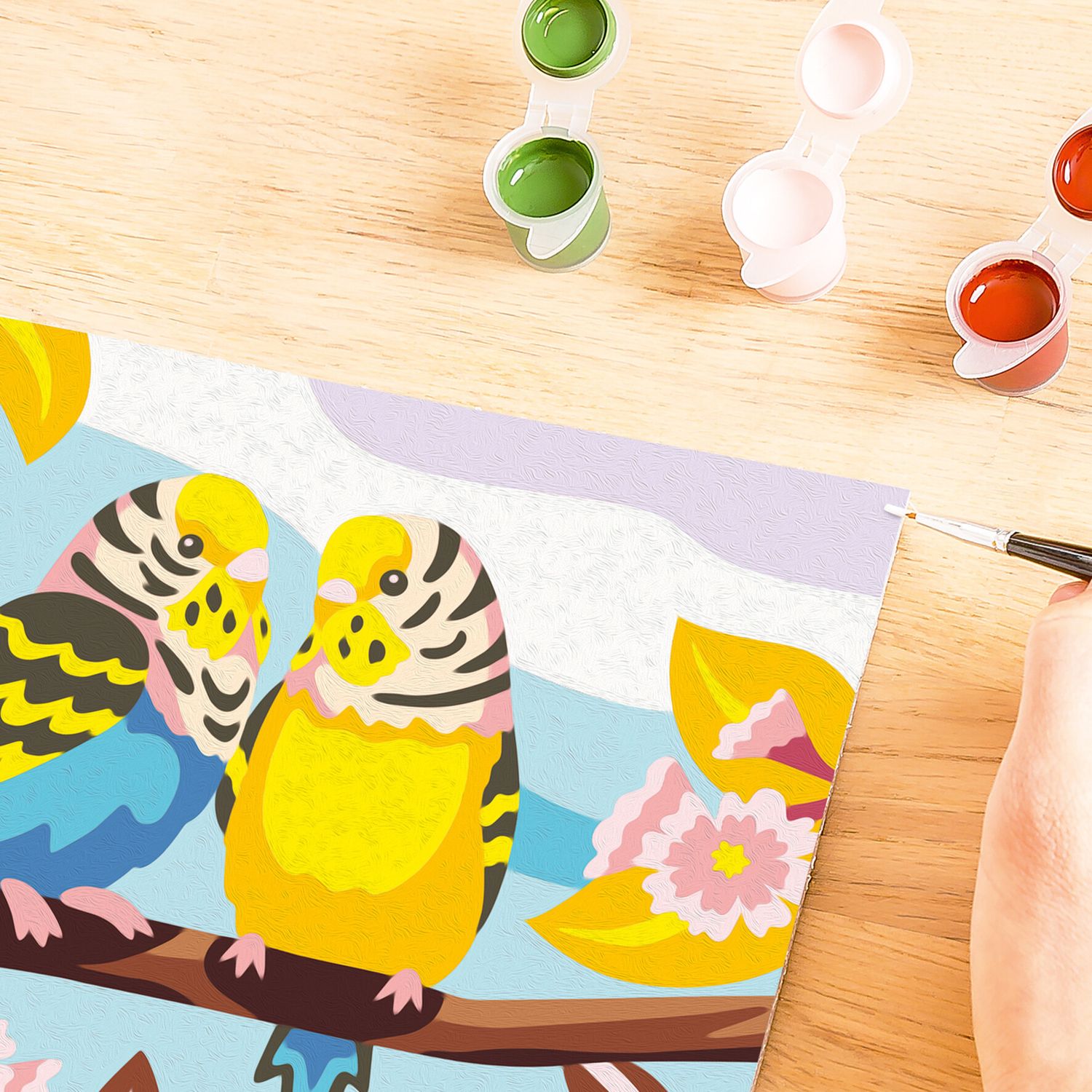 Ravensburger creart - gli inseparabili - kit di disegno con colori e pennello, 9+ anni - RAVENSBURGER