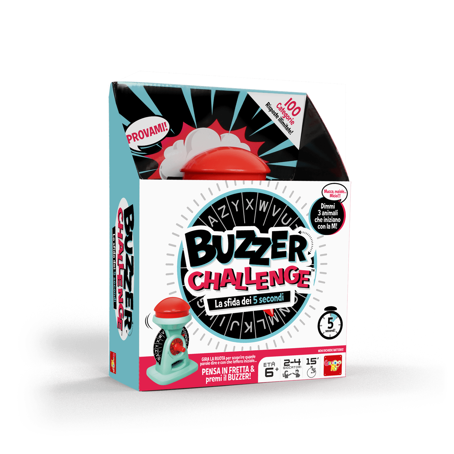 Buzzer challenge - giocoro' - gioco da tavolo per tutta la famiglia - ROCCO GIOCATTOLI