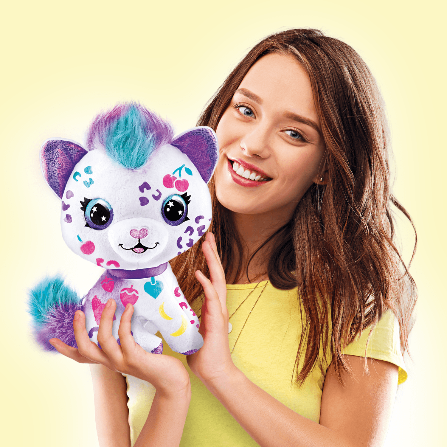 Airbrush plush - peluche gattino - libera la fantasia - ROCCO GIOCATTOLI